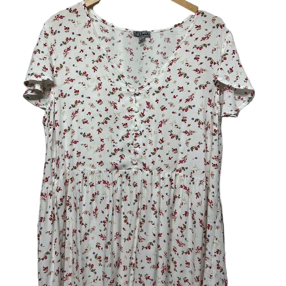 J for Justify Floral Dress 1X Boho Cottagecore Country Western Style Dress - Picture 5 of 16